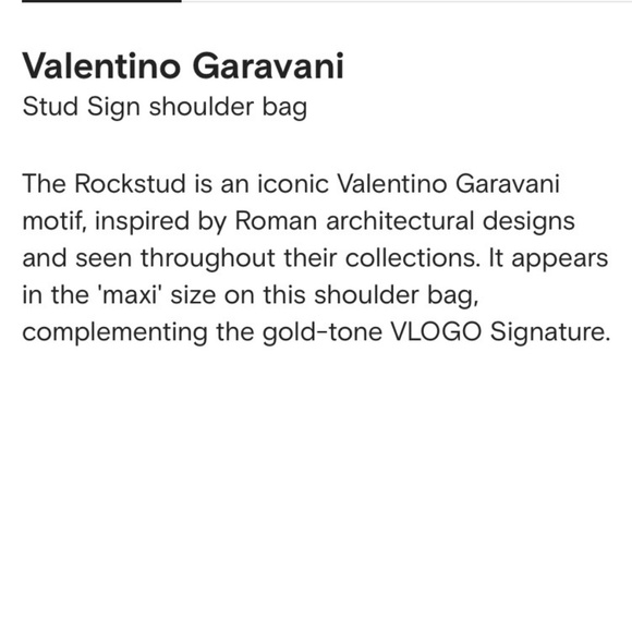 Valentino Garavani Stud Sign Shoulder Bag Light Ivory NIB - Picture 11 of 16